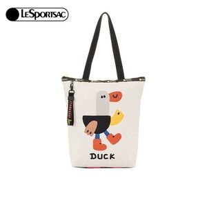 LeSportsac Animals Duck Zipper Daily Tote bag.